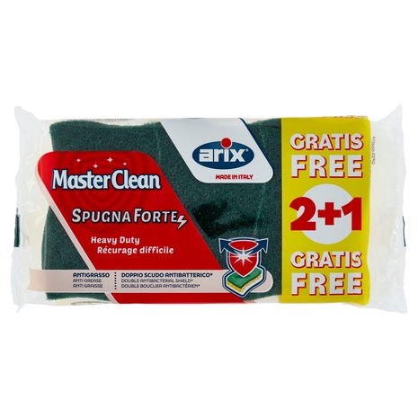 MasterClean Spugna Forte 2 pz + 1 Gratis